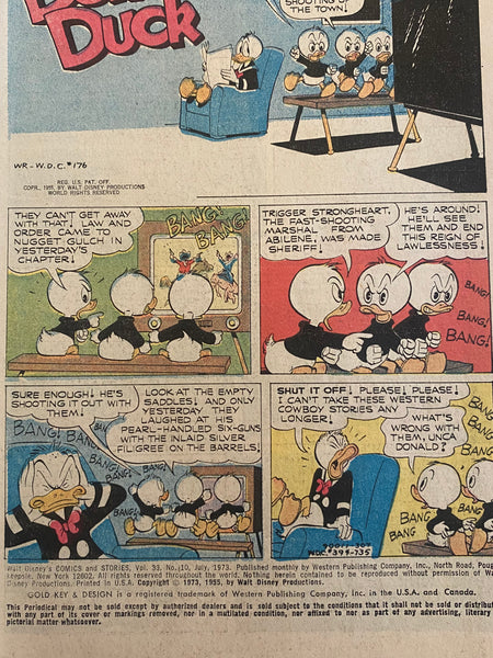 Walt Disney's Comics And Stories No. 10 Vol. 33 1973 Donald Duck Gold Key
