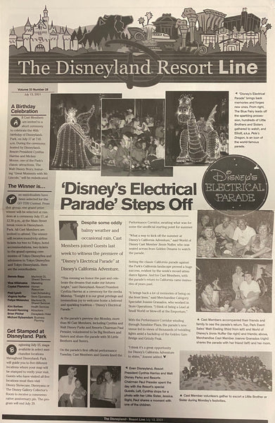 Disneyland Line July 13, 2001 Vol 33 No 28 Cast Member Magazine