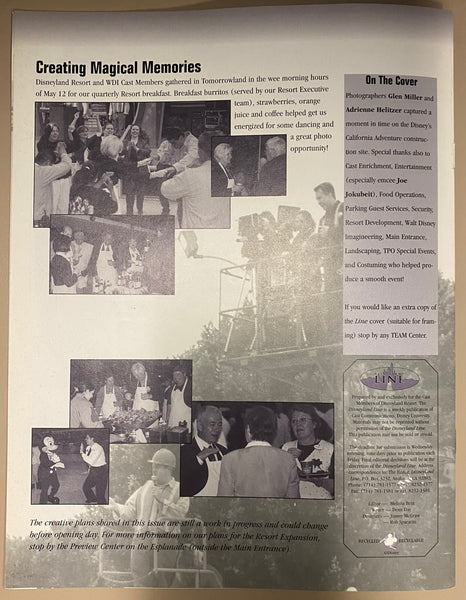 Disneyland Line Special Resort Expansion Issue May 21, 1999 Disney California Adventure