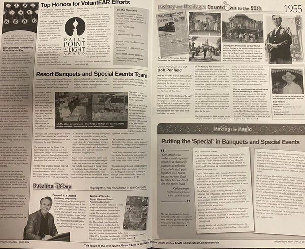 Disneyland Line July 23, 2004 Vol 36 No 28 Cast Member Newspaper Kim Irvine