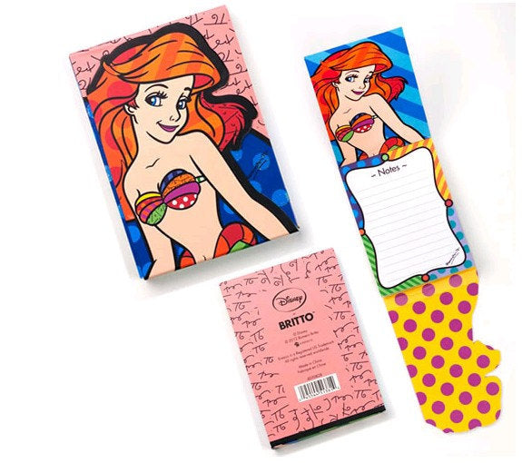 Ariel- The Little Mermaid- Romero Britto Notepad 4.625 inch