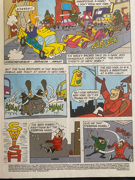 Hanna Barbera Presents Wacky Races No.2 Signed By Joe Barbera Archie Comics