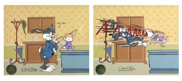 Bugs Doctor: Say Ah! -Limited Edition Hand Painted Animation Sericel Signed by Chuck Jones