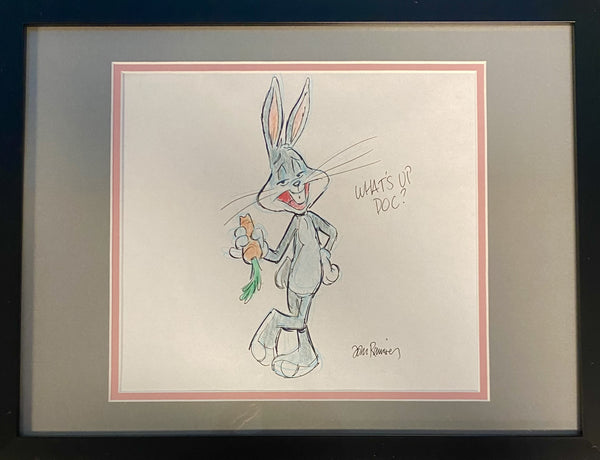 Bugs Bunny I Original Drawing By Animator John Ramirez Framed