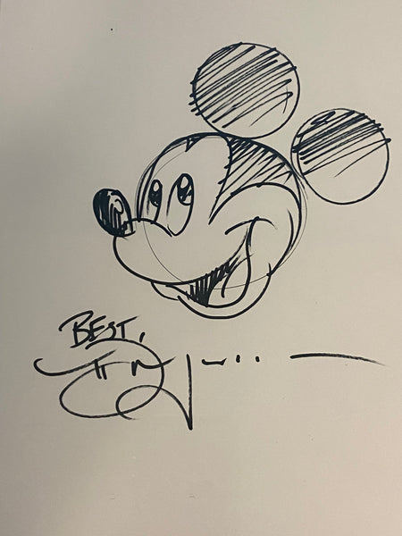Mickey Mouse Framed Original Sketch By Tim Rogerson