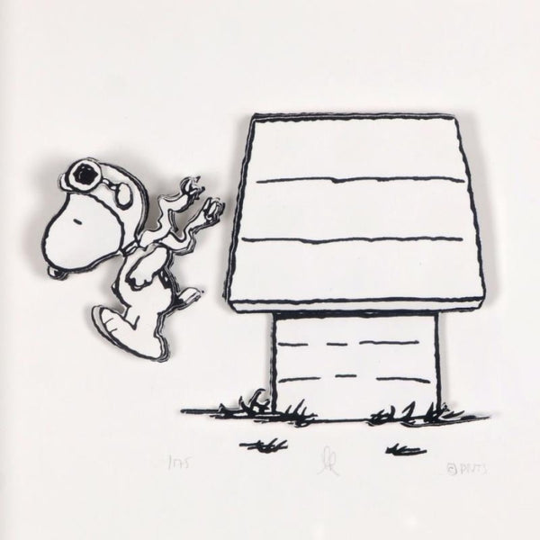 Jump Right In - Limited Edition 3D Decoupage Art Print - Inspired by Peanuts