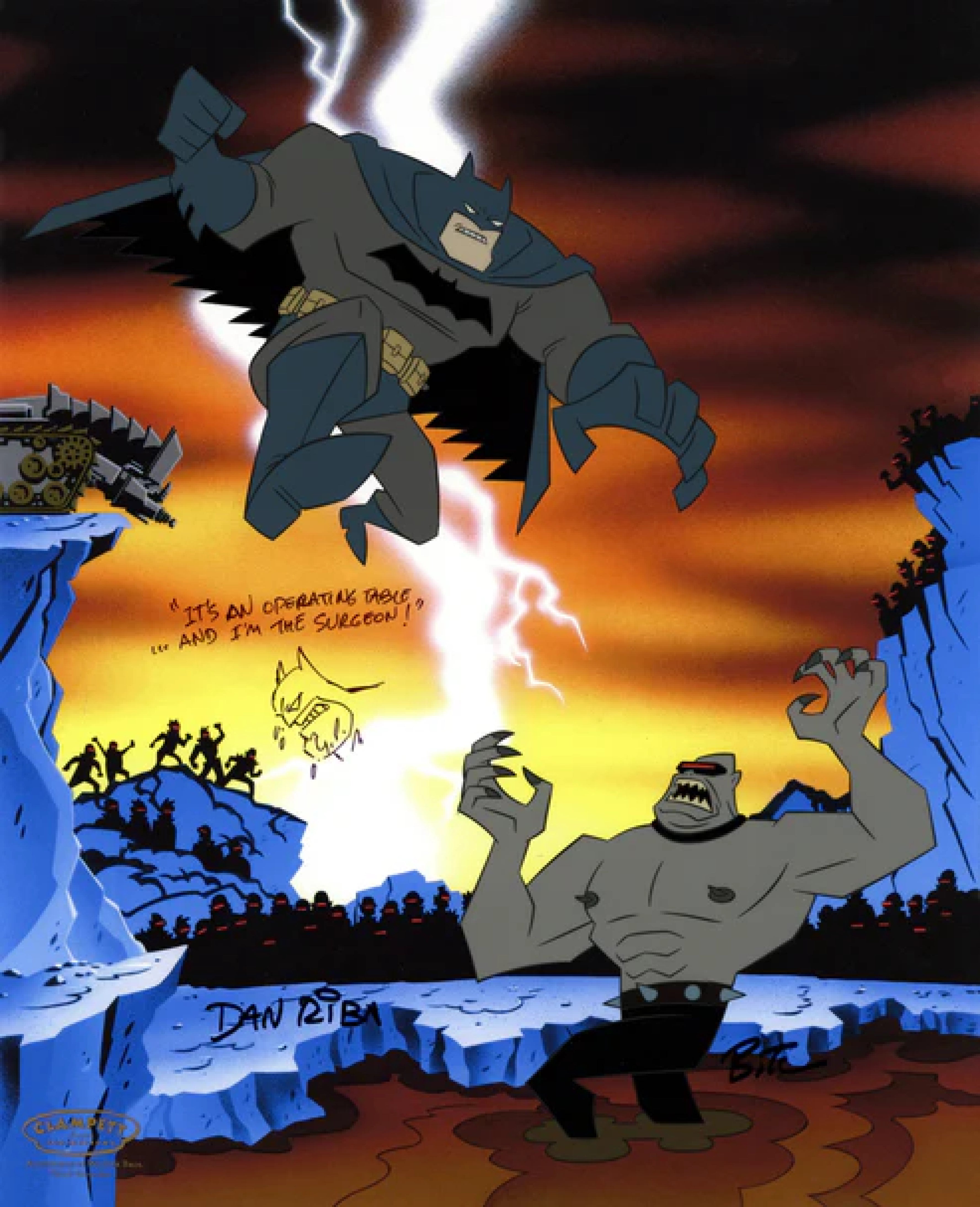 Legends of the Dark Knight - Limited Edition Hand-Painted Cel with Fine Art Giclee Background featuring Batman (Copy)