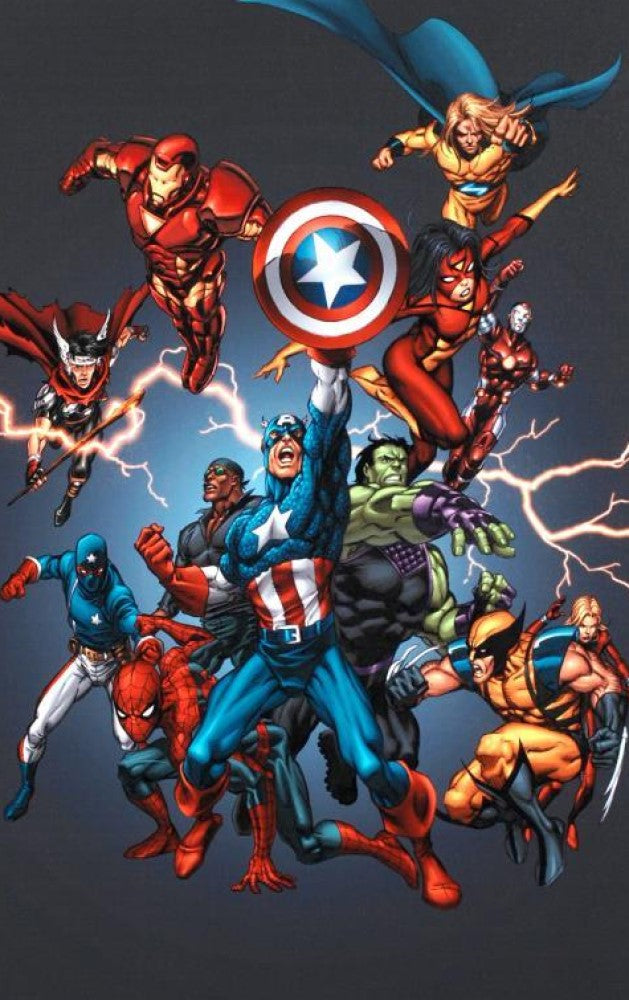 Official Handbook: Avengers 2005 - By Tom Grummett - Limited Edition Giclée on Canvas