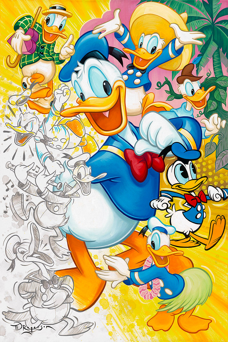 90 Years Of Donald By Tim Rogerson Premiere Edition Limited Giclée On ...