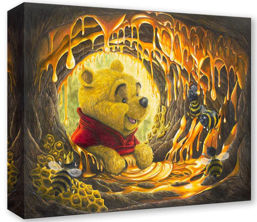 Time For A Snack by Sophie Ellen Treasure On Canvas Featuring Winnie The Pooh
