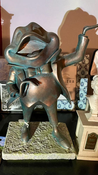 The Haunted Mansion Mr. Toad in the Pet Cemetery Statue