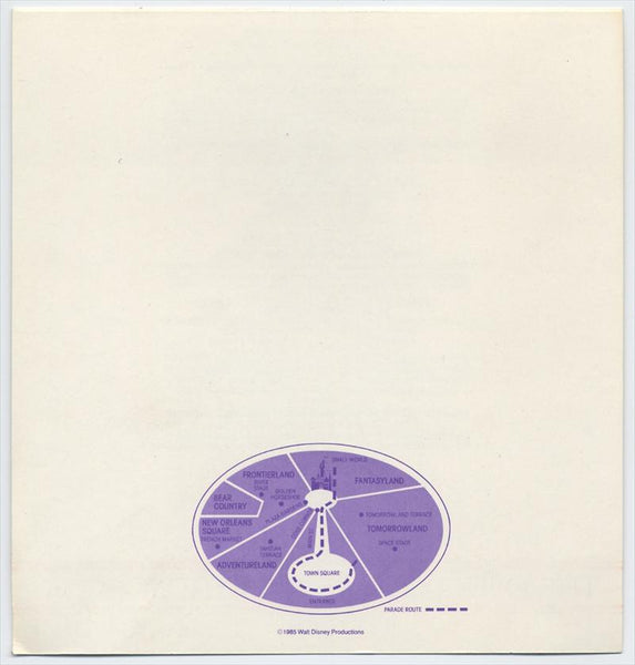 Disneyland 30th Year Birthday Party Program, 1985