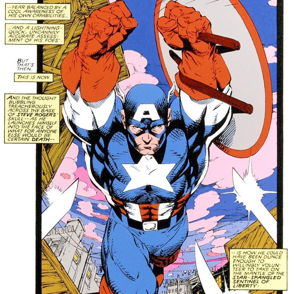 Captain America, Sentinel: Uncanny X-Men #268 - By Jim Lee - Limited Edition Giclée on Canvas