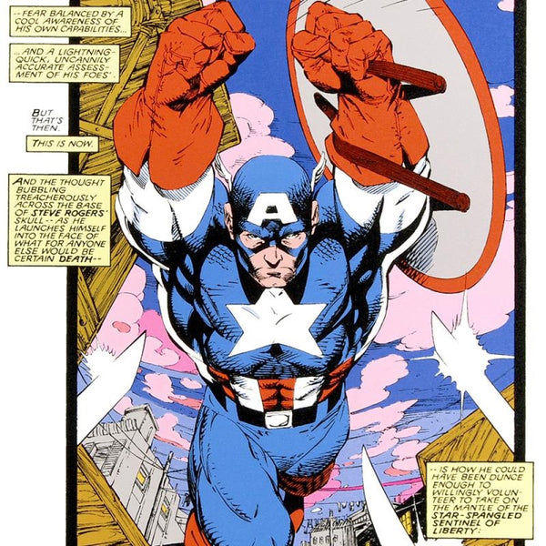 Captain America, Sentinel: Uncanny X-Men #268 - By Jim Lee - Limited Edition Giclée on Canvas