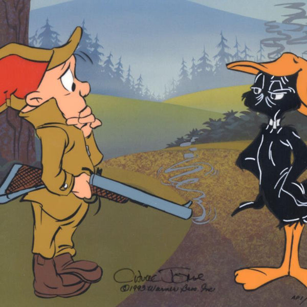 Daffy and Elmer: Beakhead - Limited Edition Hand Painted Animation Cel Signed by Chuck Jones