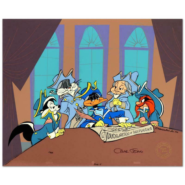 Ducklaration of Independence - Limited Edition Hand Painted Animation Cel Signed by Chuck Jones