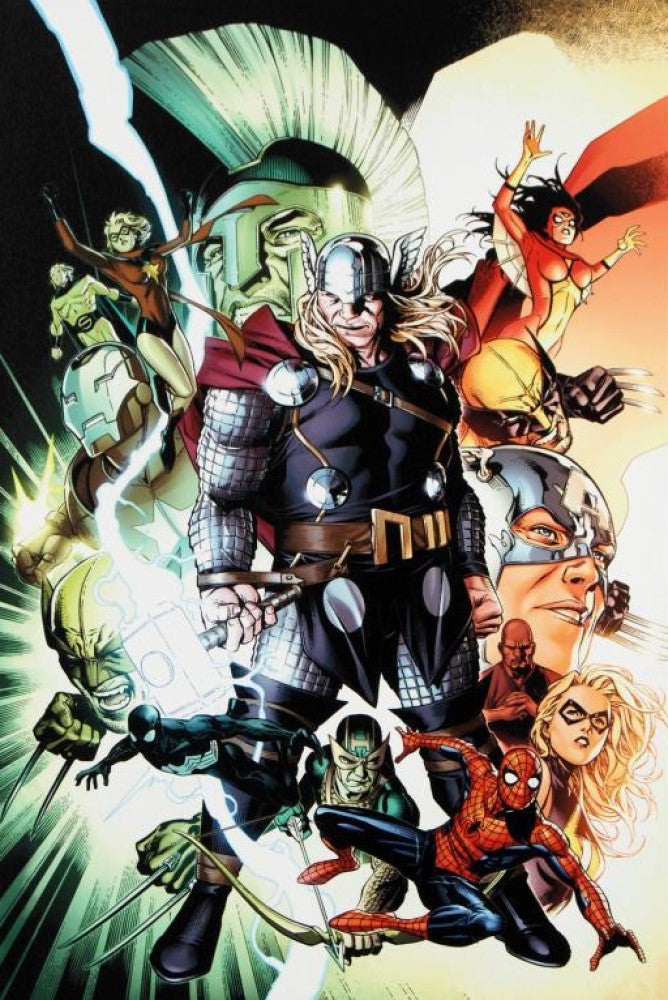 Free Comic Book Day 2009 Avengers #1 - By Jim Cheung - Limited Edition Giclée on Canvas