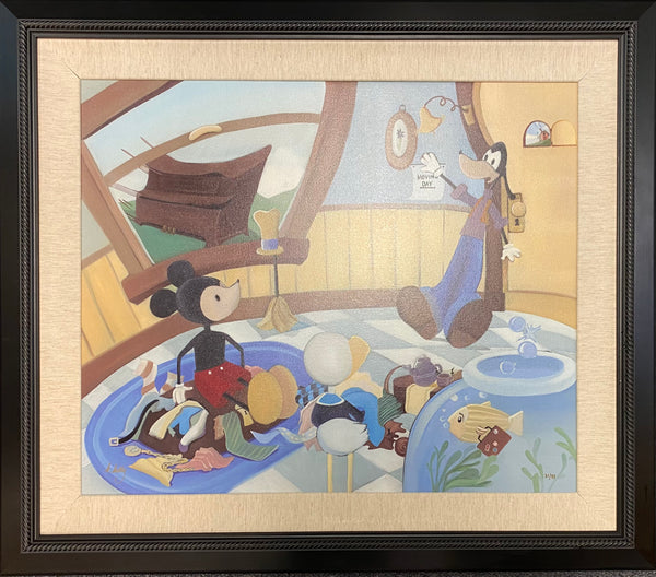 Moving Day by Katie Kelly featuring Mickey Mouse, Donald, and Goofy