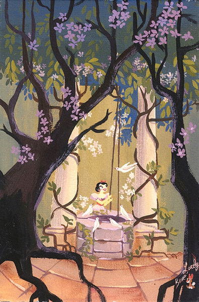 I'm Wishing by Lorelay Bove Framed Limited Edition inspired by Snow White and the Seven Dwarfs