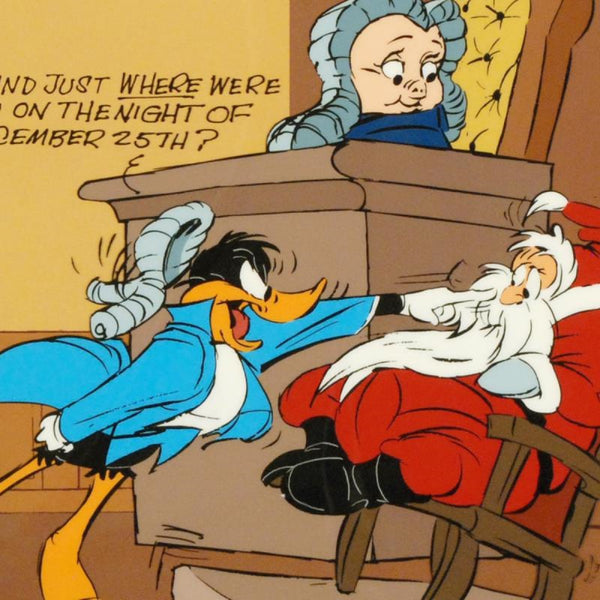 Santa On Trial - Limited Edition Hand Painted Animation Cel Signed by Chuck Jones