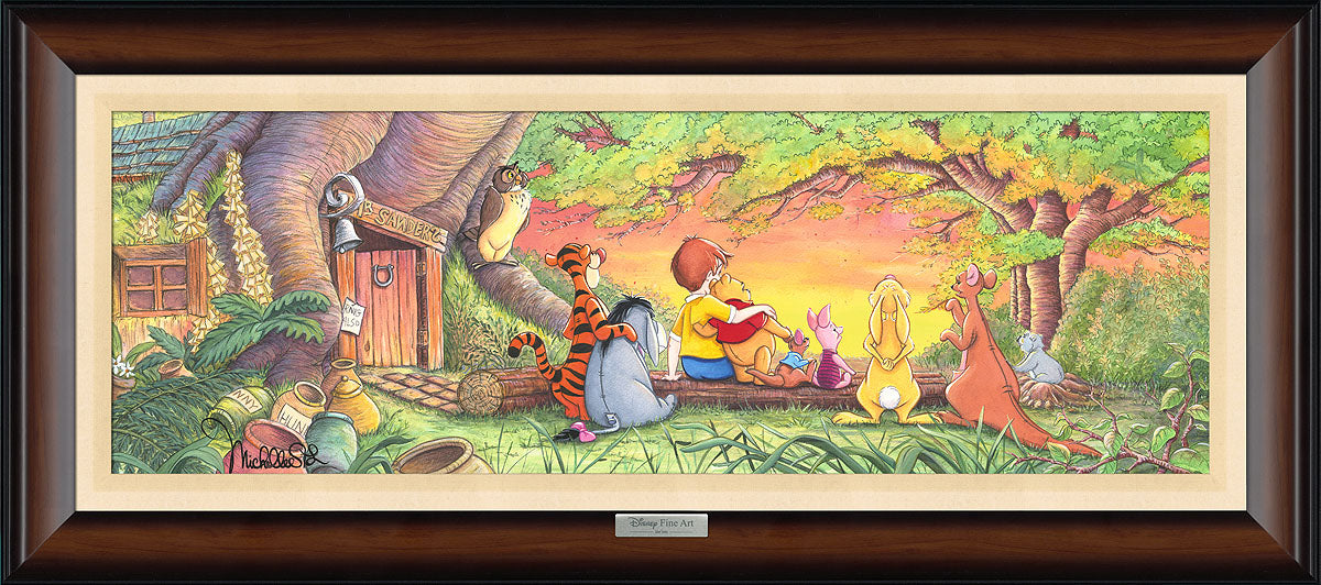 Sunset in the Woods by Michelle St. Laurent