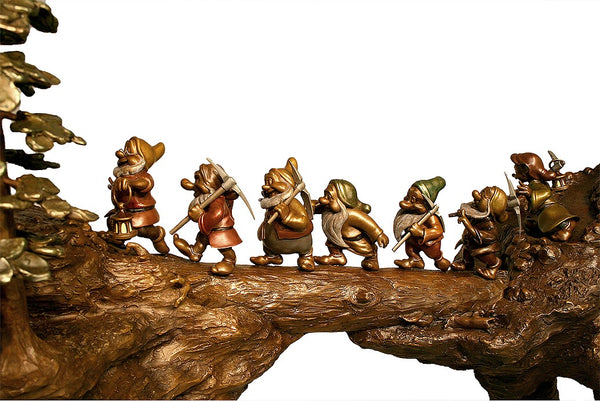 Seven Dwarfs Arch Entry Bronze Table