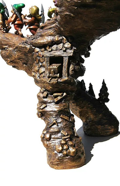 Seven Dwarfs Arch Entry Bronze Table