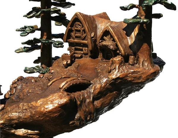 Seven Dwarfs Arch Entry Bronze Table