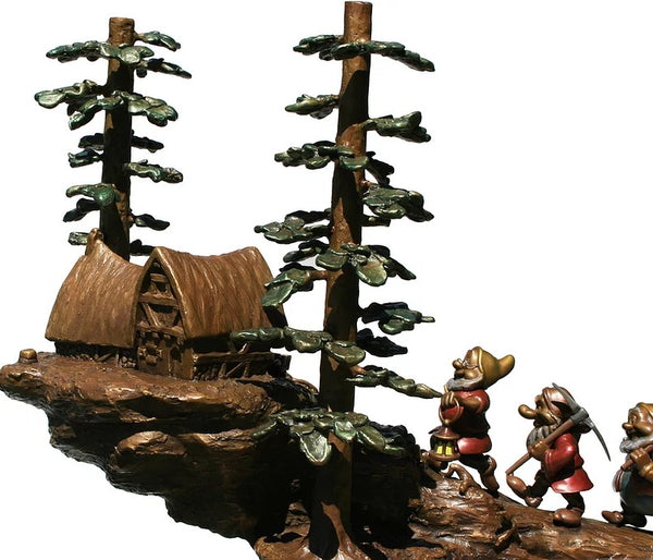 Seven Dwarfs Arch Entry Bronze Table