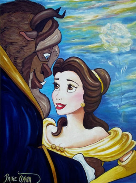 Tale As Old As Time by Paige O'Hara CAST SIGNED Gold Earrings Included