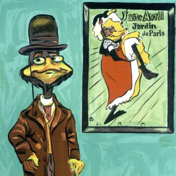 Toulouse Le Duck - Limited Edition Fine Art Stone Lithograph Signed by Chuck Jones