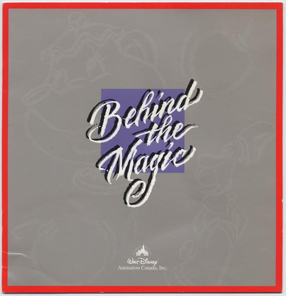 Walt Disney Animation Canada Behind the Magic Colorful 16-page Book, 1996