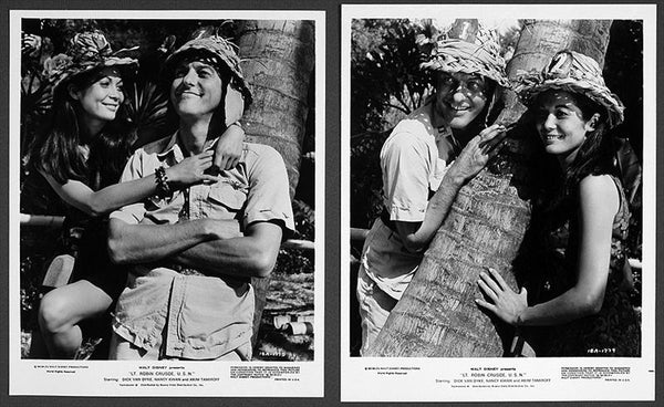 Disney LT ROBIN CRUSOE U.S.N. Publicity Packet—16 Photos Handbook Dick Van Dyke, Nancy Kwan, 1974