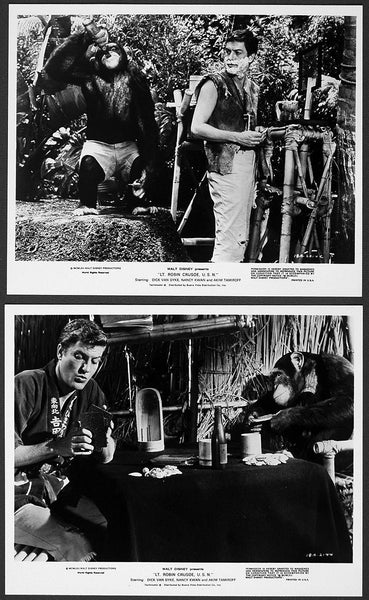 Disney LT ROBIN CRUSOE U.S.N. Publicity Packet—16 Photos Handbook Dick Van Dyke, Nancy Kwan, 1974