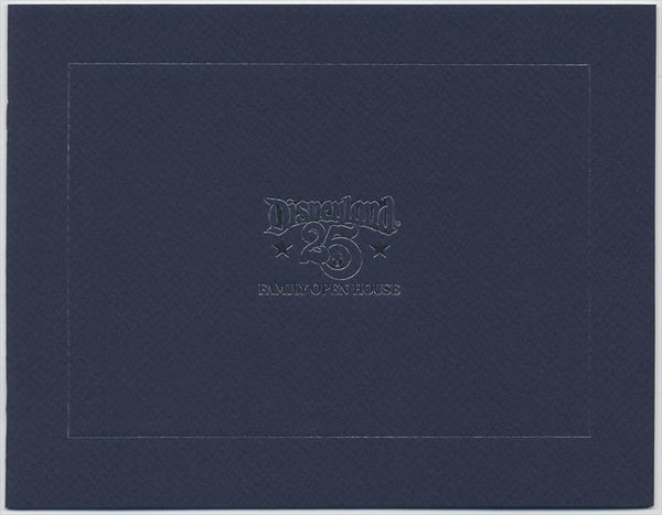 Disneyland 25 Family Open House Cast Member Book, 1980