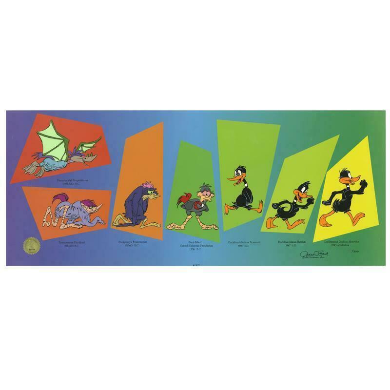 Evolution of Daffy - Limited Edition Hand Painted Animation Cel Signed ...