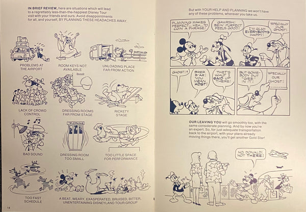 Disneyland Here We Come Disney Character Tour Guide Book, 1976