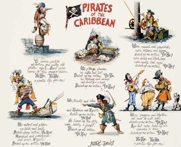 Pirate Doggerel Lithograph Signed By Marc Davis